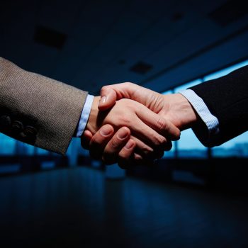 Handshake of business partners